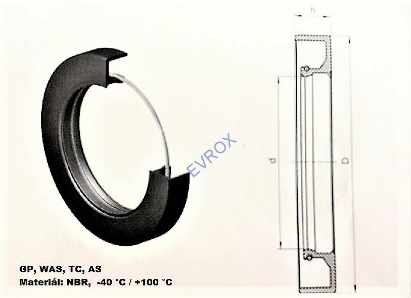 Gufero GP 55x90x13 