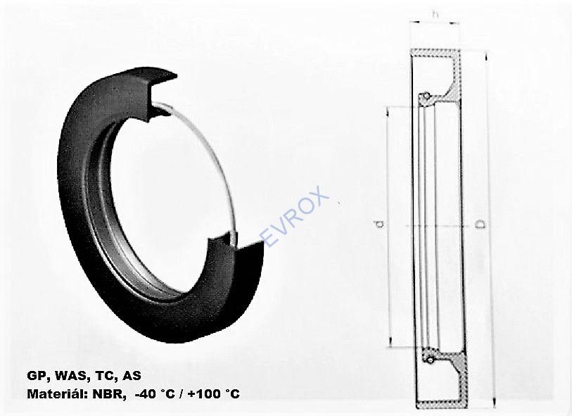 Gufero GP 55x82x9,35